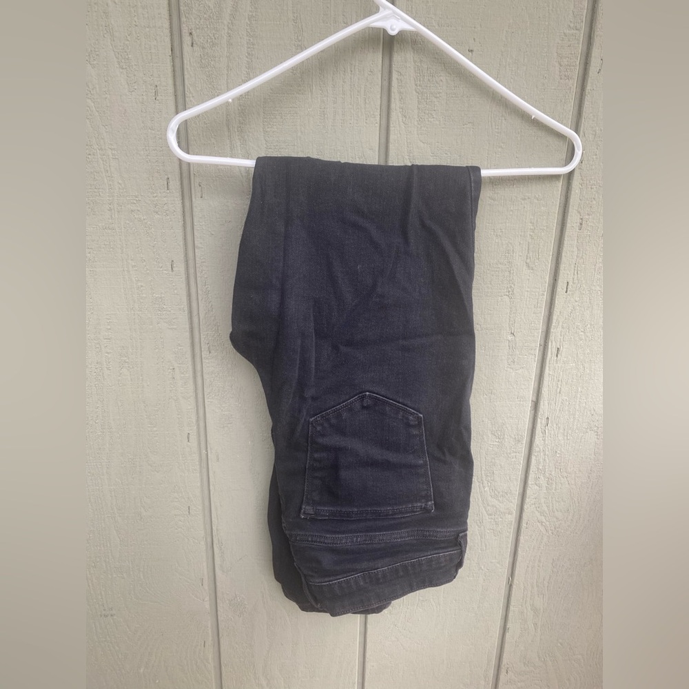 Old Navy High Rise Straight Jeans Black